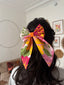 Barrette à noeud - Fleurs