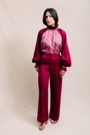 BLOUSE GLOW UP - ROSE & PRUNE