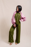BLOUSE GLOW UP - OLIVE & ROSE