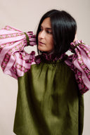 BLOUSE GLOW UP - OLIVE & ROSE