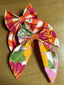 Barrette à noeud - Fleurs