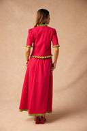 ENSEMBLE OUVRE TON COEUR PARMI LES FLEURS - FRAMBOISE