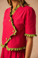 ENSEMBLE OUVRE TON COEUR PARMI LES FLEURS - FRAMBOISE