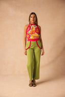 ENSEMBLE DANSE AVEC MOI SOUS LE SOLEIL - FLEURS / PISTACHE