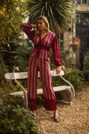 PANTALON NO DRAMA - PRUNE