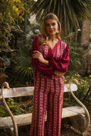 PANTALON NO DRAMA - PRUNE