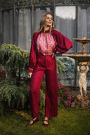 BLOUSE GLOW UP - ROSE & PRUNE